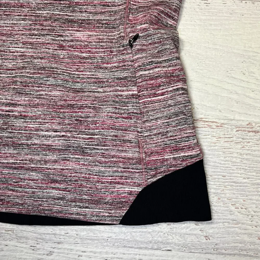 Lululemon Runderful Half Zip Pullover Size 4 Space Dye Berry Run Top Athletic